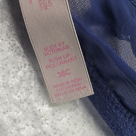 Victoria’s Secret Body by Victoria Push Up Bra Blue Gray Lace 36c - Picture 3 of 6